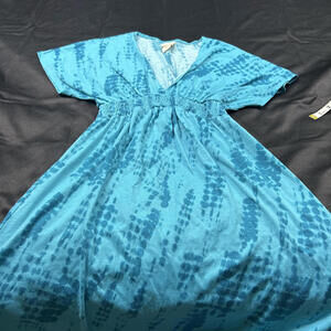 Mossimo WOMENS teal v neck short sleeve  mini dress